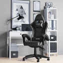 Chaise Gaming Enfant Sans Bras - Hauteur Réglable Pneumatique, Dossier En Mesh Respirant, Roues Caoutchouc - Taille M, Noir - 3