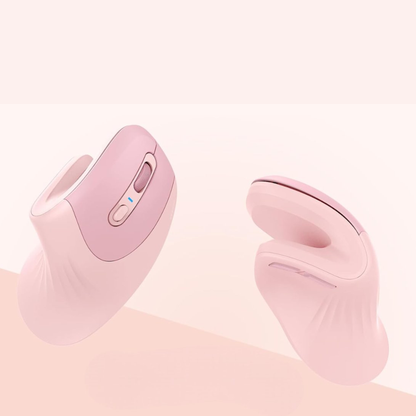 caractéristiques souris ergonomique verticale rose