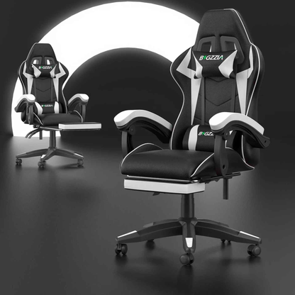 chaise de bureau ergonomique pour gamer couleur blanche