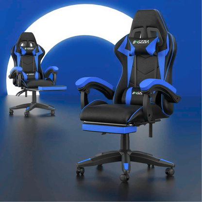 chaise de bureau ergonomique pour gamer couleur bleue
