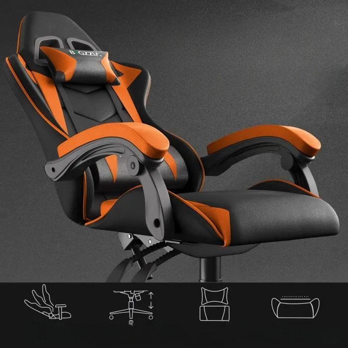 Chaises de bureau - OfficeGamingChair™ - Orange - Mon bureau, mon confort