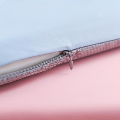 coussin ergonomique bleu ciel housse amovible lavable