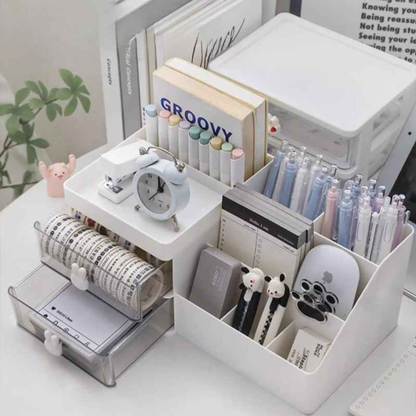 organisateur bureau avec fournitures bureau design poignées tête de lapin