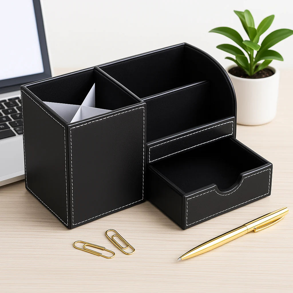 organisateur de bureau noir élégant robuste