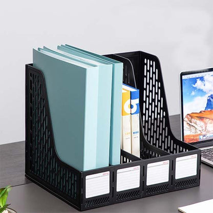 rangement pour bureau sur table de bureau avec ordinateur