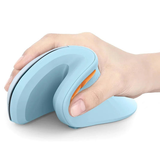 Souris ergonomique verticale - VioMatic™ - Bleu - Mon bureau, mon confort